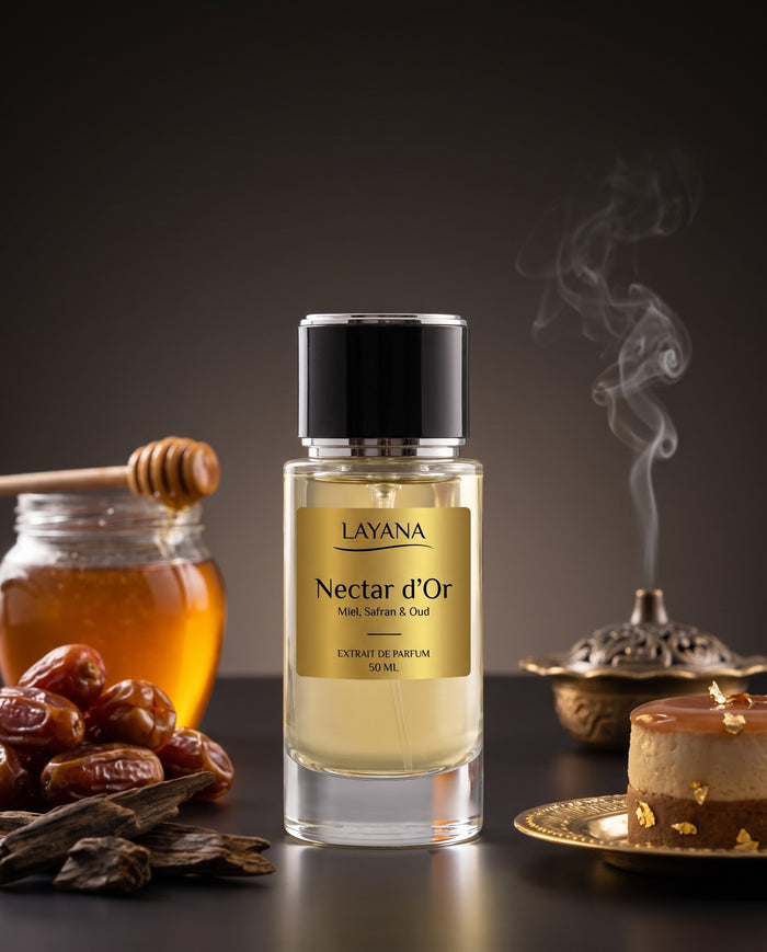 LAYANA Nectar d'Or — extrait de parfum 50 ml — Miel, Safran & Oud
