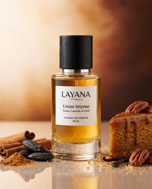 LAYANA Union Intense — extrait de parfum 50 ml — Tonka, Cannelle & Daim