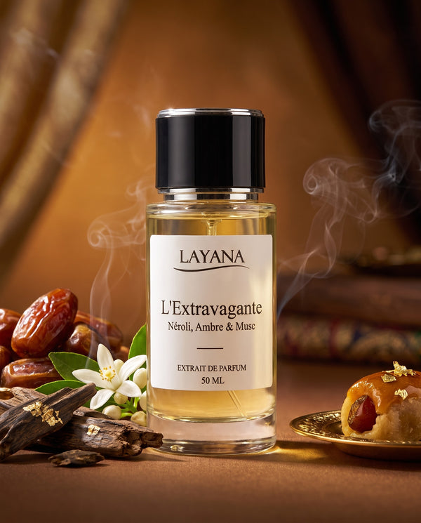LAYANA L'Extravagante — extrait de parfum 50 ml — Néroli, Ambre & Musc