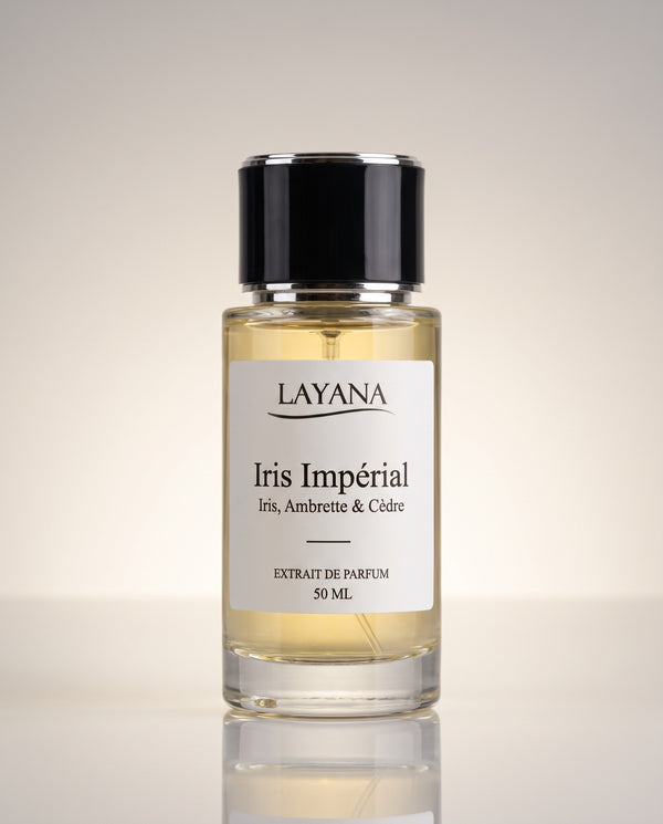 LAYANA Iris Impérial — extrait de parfum 50 ml — Iris, Ambrette & Cèdre