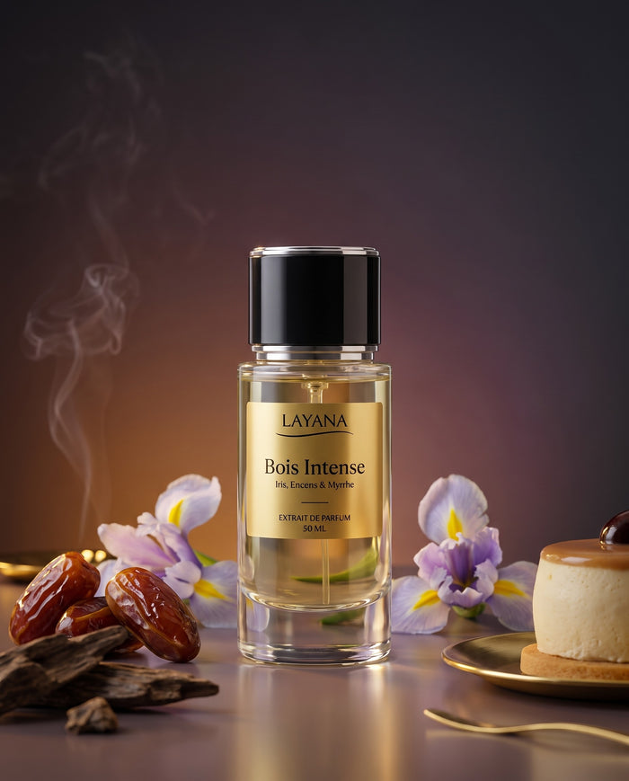 LAYANA Bois Intense — extrait de parfum 50 ml — Iris, Encens & Myrrhe
