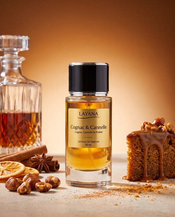 LAYANA Cognac & Cannelle — extrait de parfum 50 ml — Cognac, Cannelle & Praliné
