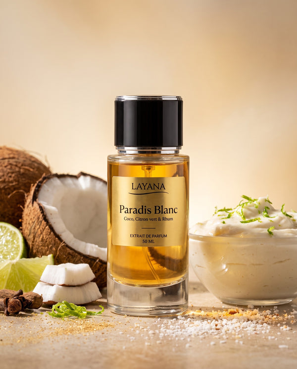 LAYANA Paradis Blanc — extrait de parfum 50 ml — Coco, Citron vert & Rhum