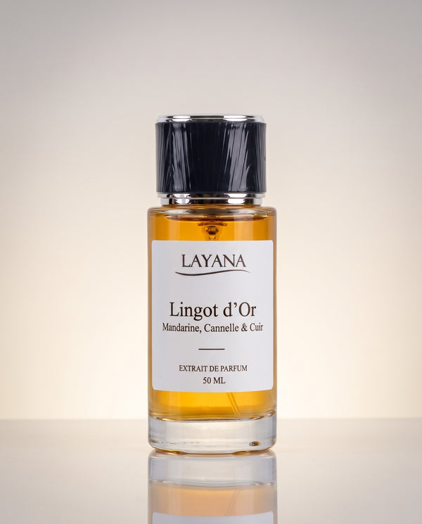 LAYANA Lingot d'Or — extrait de parfum 50 ml — Mandarine, Cannelle & Cuir