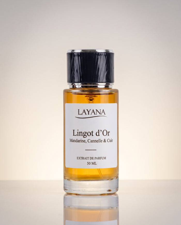 LAYANA Lingot d'Or — extrait de parfum 50 ml — Mandarine, Cannelle & Cuir