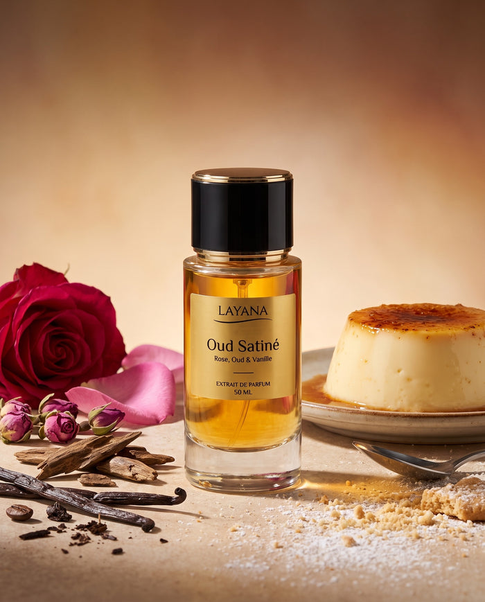 LAYANA Oud Satiné — extrait de parfum 50 ml — Rose, Oud & Vanille
