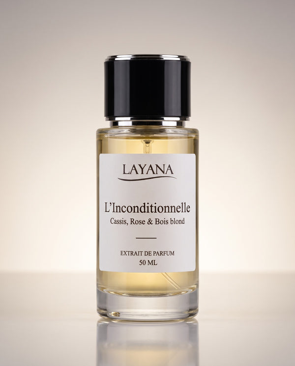 LAYANA L'Inconditionnelle — extrait de parfum 50 ml — Cassis, Rose & Bois blond